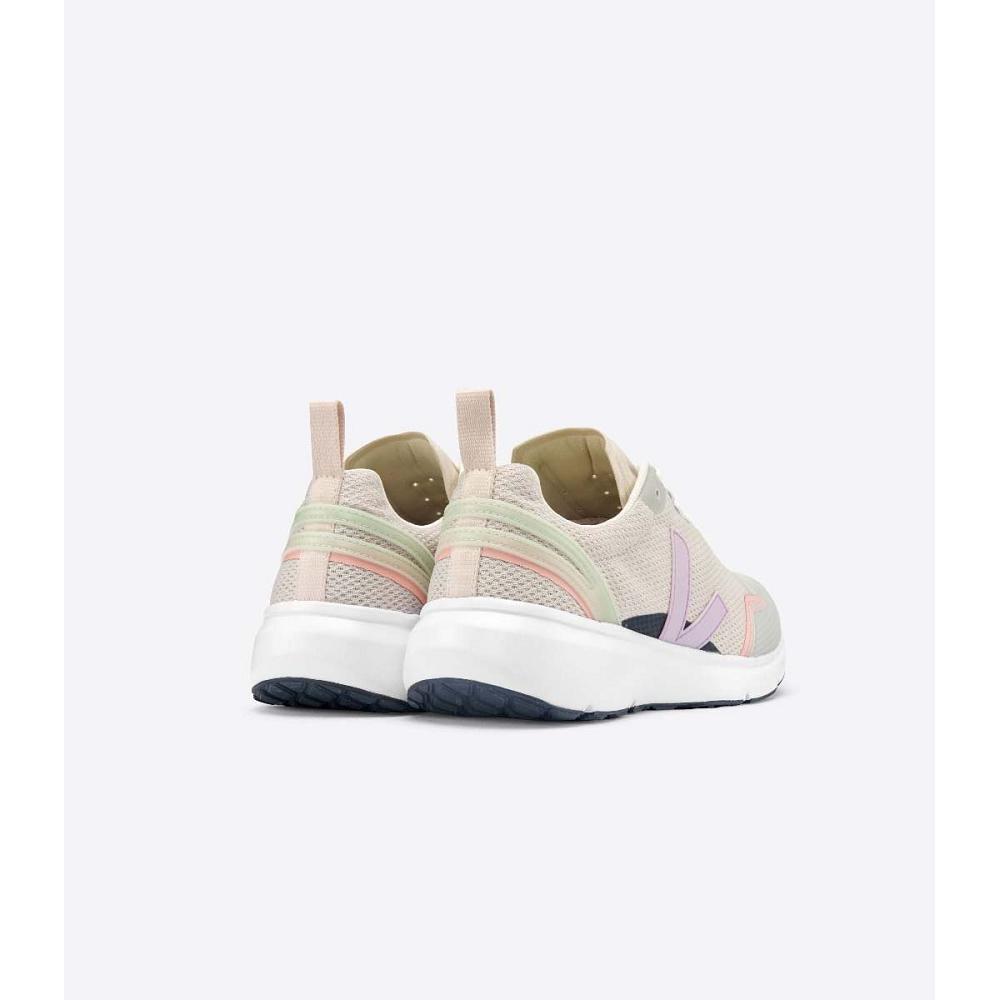 Women's Veja CONDOR 2 ALVEOMESH Shoes Beige/Purple | SG 498OKI